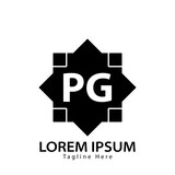 letter PG logo. PG. PG logo design vector illustration for creative company, business, industry