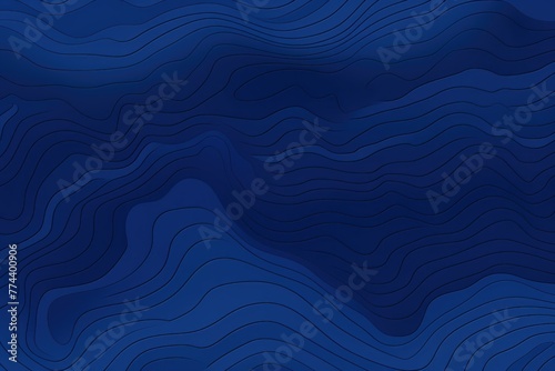Sapphire topographic line contour map seamless pattern background with copy space © Lenhard