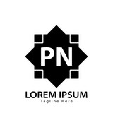 letter PN logo. PN. PN logo design vector illustration for creative company, business, industry