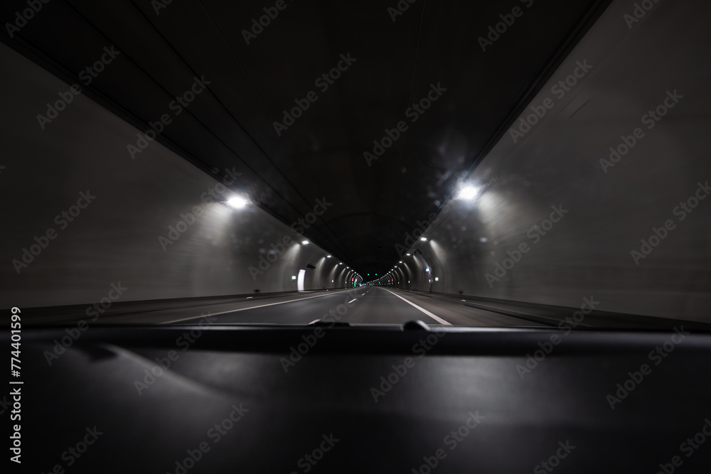 road tunnel on the way to Zakopane - road opening, road improvement - possible toll