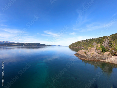 Shores of Lake Nahuel Huapi near the city of San Carlos de Bariloche