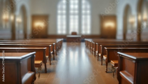 Legally Empty: Blurred Courtroom Space