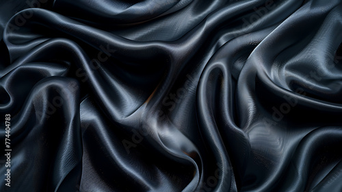 sophisticated black silk fabric texture, shiny shimmering, posh and elegant black background