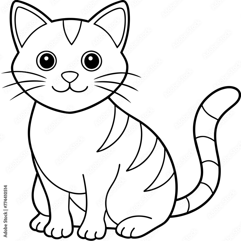 cat line art silhouette vector illustration svg file cat line art silhouette vector illustration svg file