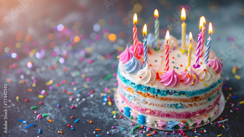 Birthday Cake with Candles






