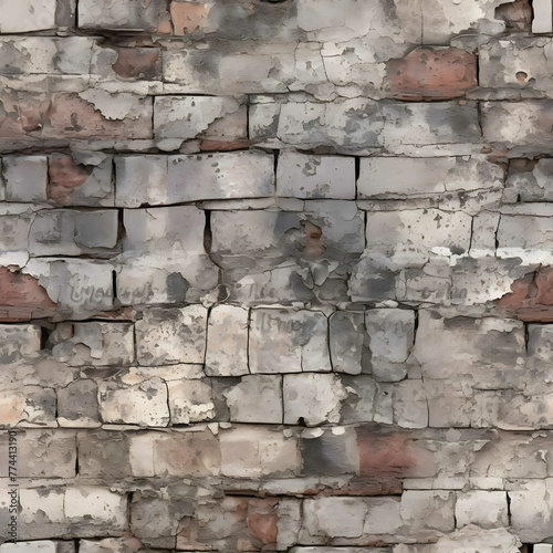 old broken wall tiles texture