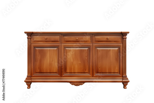 Modern Minimalism Sideboard Isolated on Transparent Background