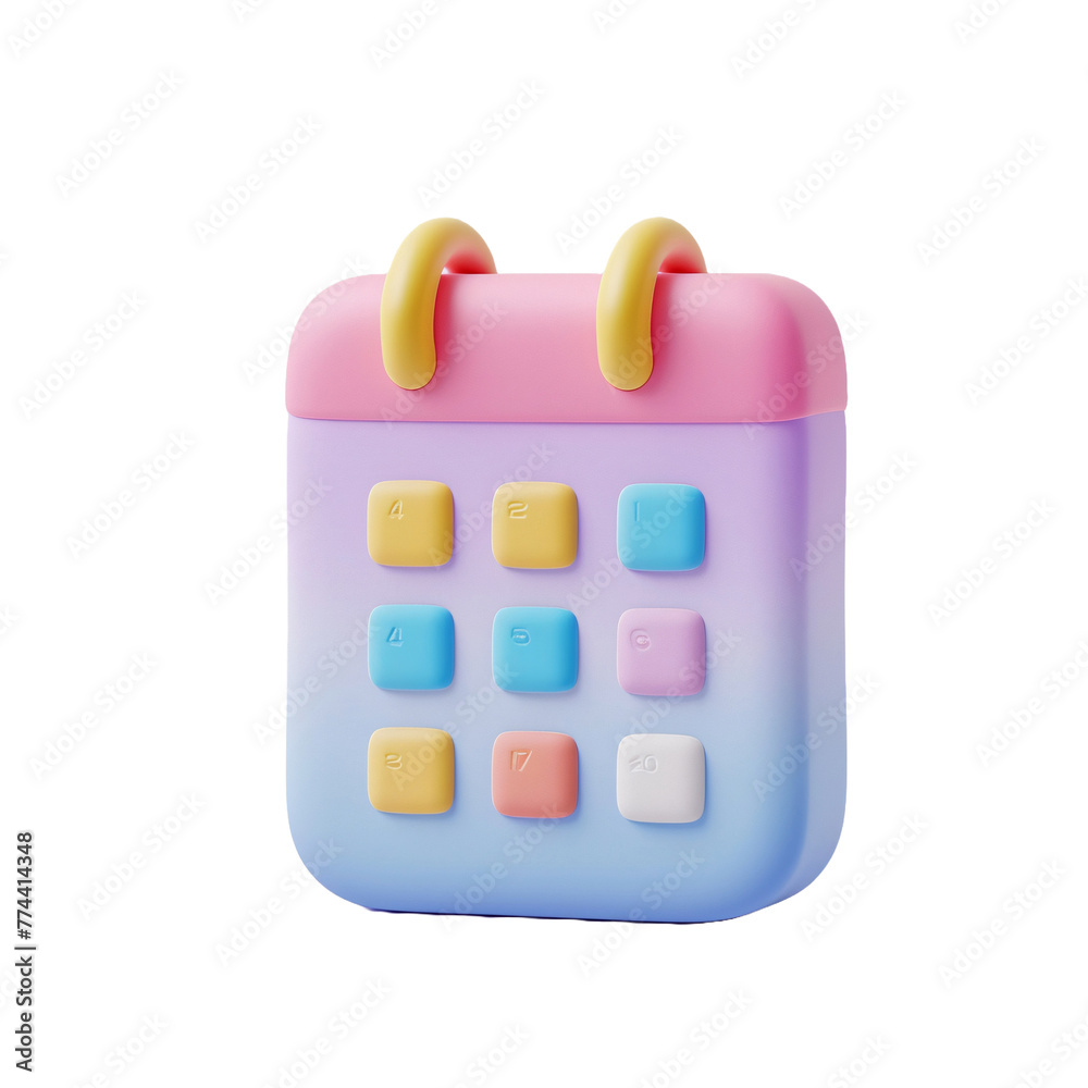 3d calendar icon. calendar icon isolated on transparent background . ai generative 3d calendar icon. calendar icon isolated on transparent background . ai generative