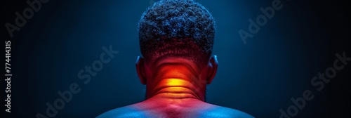 Revealing the agony of neck discomfort through striking visual imagery