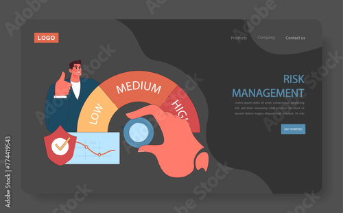 Financial planning web or landing.