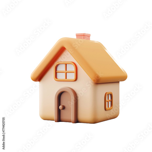 3d house icon, Minimal house symbol. Real estate, mortgage, loan concept. 3d vector icon. Cartoon minimal style.