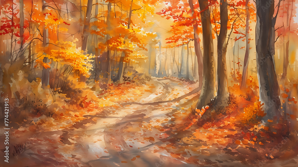 Enchanted Autumn: A Path to Serenity