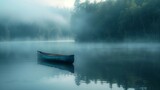 Misty Canoe Adventure, generative ai