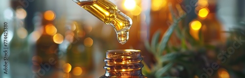 gold drops of cannabis oil for medicine purpose like cbd oil