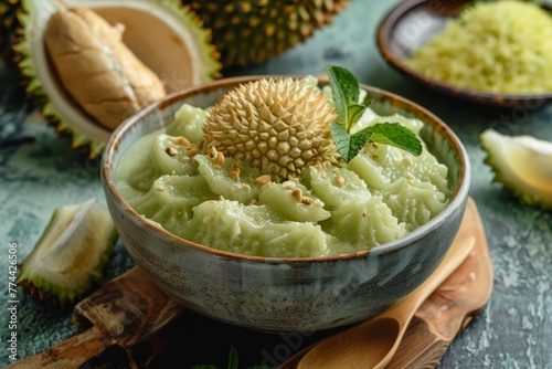 Malaysia s durian cendol dessert photo