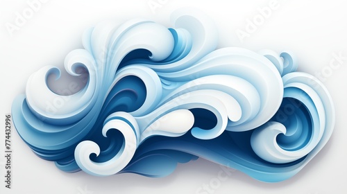 An abstract logo icon resembling a flowing, curving cloud. © Ali