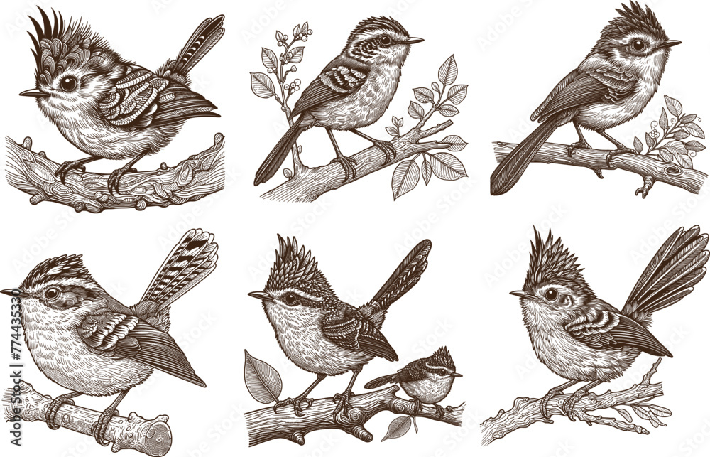 bird hand drawn Linear sketch art and engraved art bird hand drawn Linear sketch art and engraved art