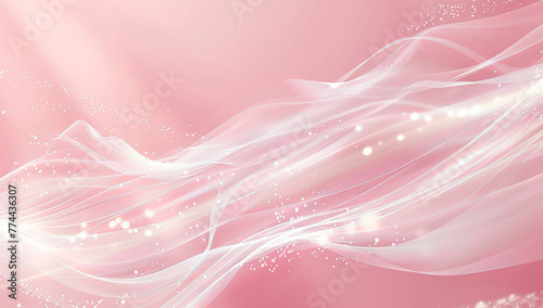 Serene Pink Ambiance: Dreamy White Light