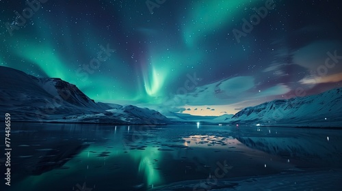 Northern Lights Background © Terablete