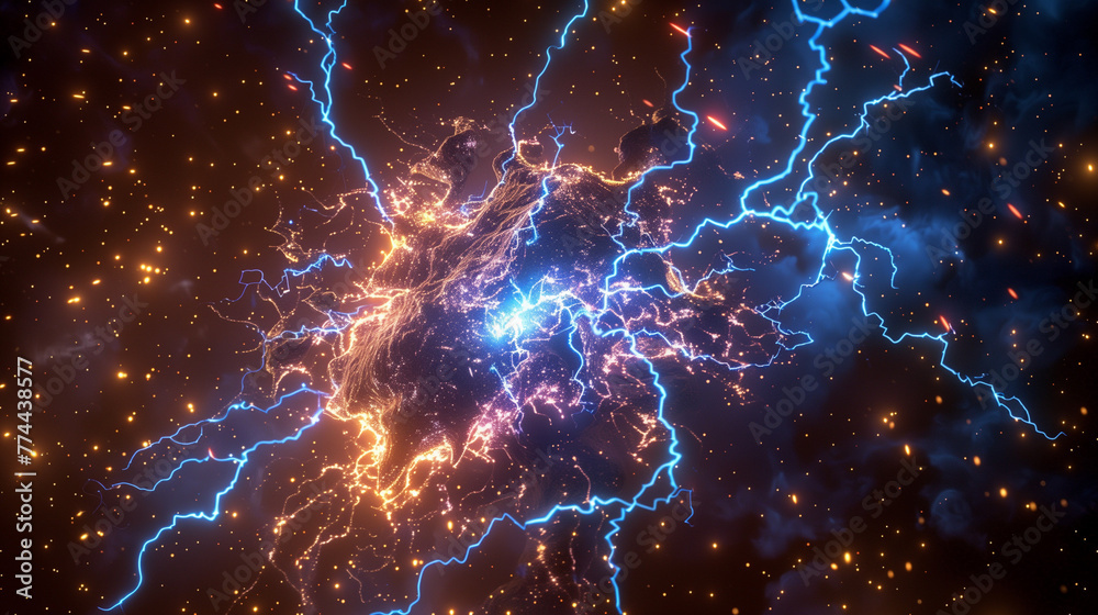 Cosmic Electric Storm