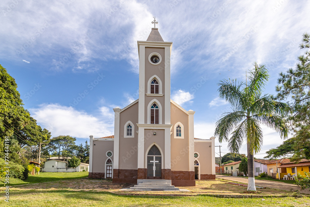 igreja no distrito de Conselheiro Mata, na cidade de Diamantina, Estado de Minas Gerais, Brasil