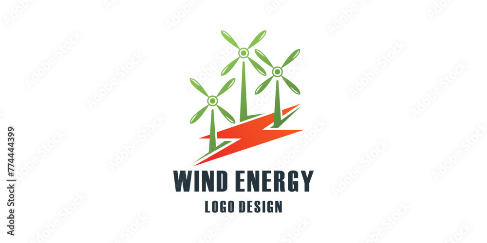Modern Rotating propeller logo design concept, Wind Power Energy Technology logo
