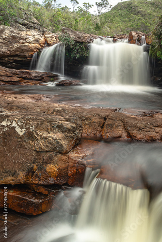 Cachoeira no distrito de Conselheiro Mata, na cidade de Diamantina, Estado de Minas Gerais, Brasil photo