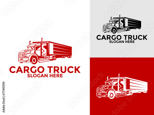Truck Logo vector, Premium Truck Company or Truck logistics and delivery Logo design template