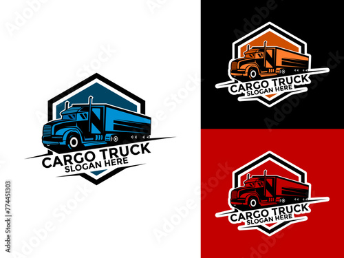 Truck Logo vector, Premium Truck Company or Truck logistics and delivery Logo design template