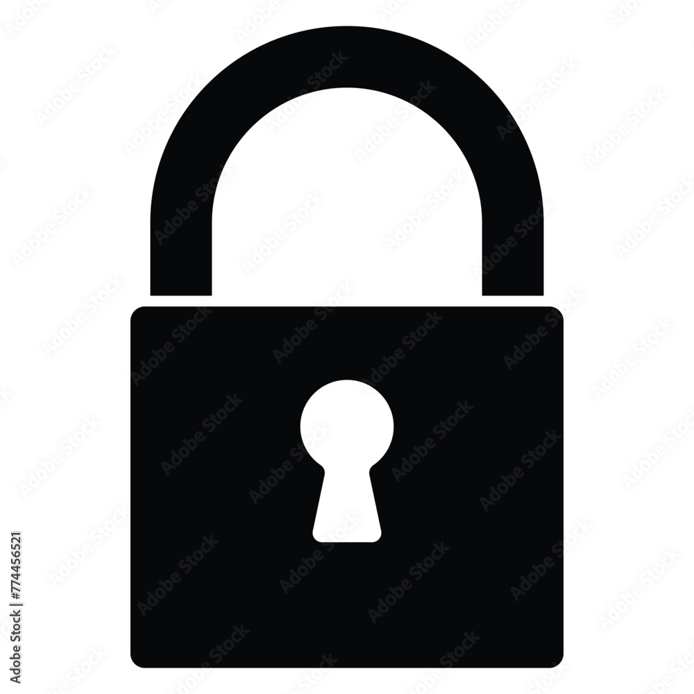 Lock closed icon. Locked, Padlock symbol. Template design for web banners and mobile app, printed materials, infographics. Stock vector illustration. Lock closed icon. Locked, Padlock symbol. Template design for web banners and mobile app, printed materials, infographics. Stock vector illustration.