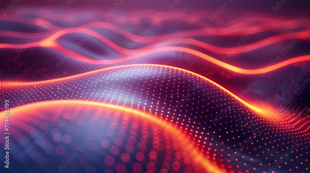 Techno Futuristic Background. Generative AI Techno Futuristic Background. Generative AI
