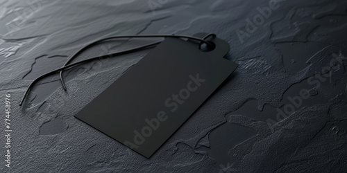Sleek Blank Tag Mockup Brand Identity Solution photo