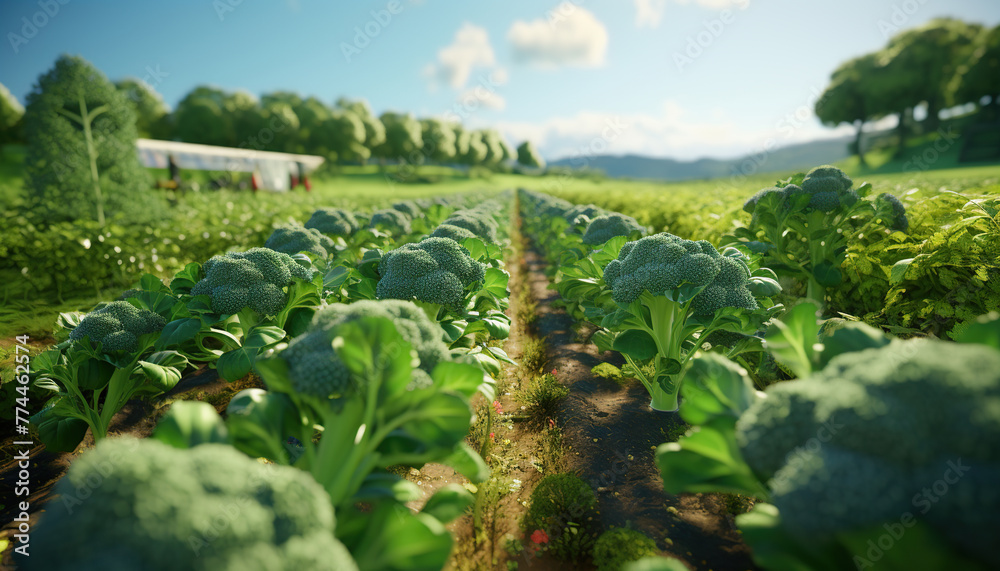 broccoli farm, grows broccoli for consumption