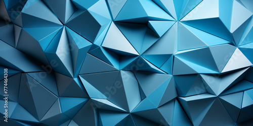 Abstract geometric 3D blue background