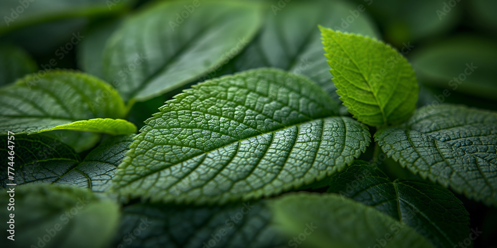 Texture background with delicate green leaves Texture background with delicate green leaves