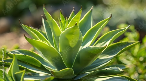 Agave (Agave ghiesbreghtii) in the detail select focus, art picture of plant