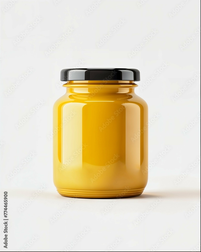 glass jar with honey isolated on white background glass jar with honey isolated on white background