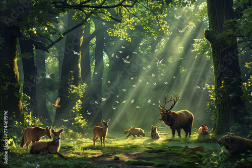 animals in the forest