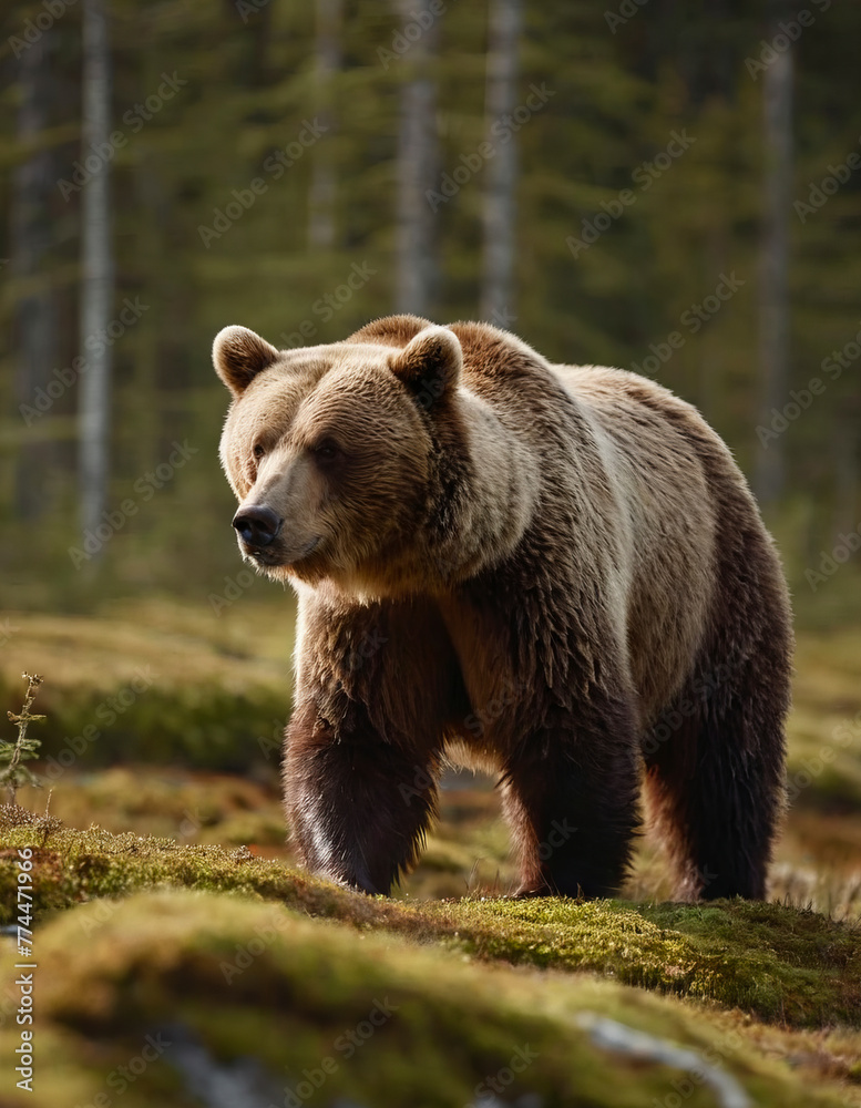The grizzly bear (Ursus arctos horribilis) is a large North American subspecies of the brown bear. The grizzly bear (Ursus arctos horribilis) is a large North American subspecies of the brown bear.