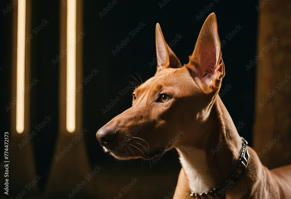 The Pharaoh Hound or Kelb tal-Fenek takes its name from the resemblance to the dogs represented in the tombs of the Egyptian pharaohs