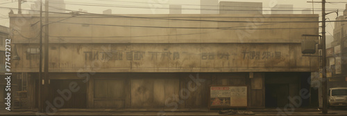 Dark  foggy  desolate city