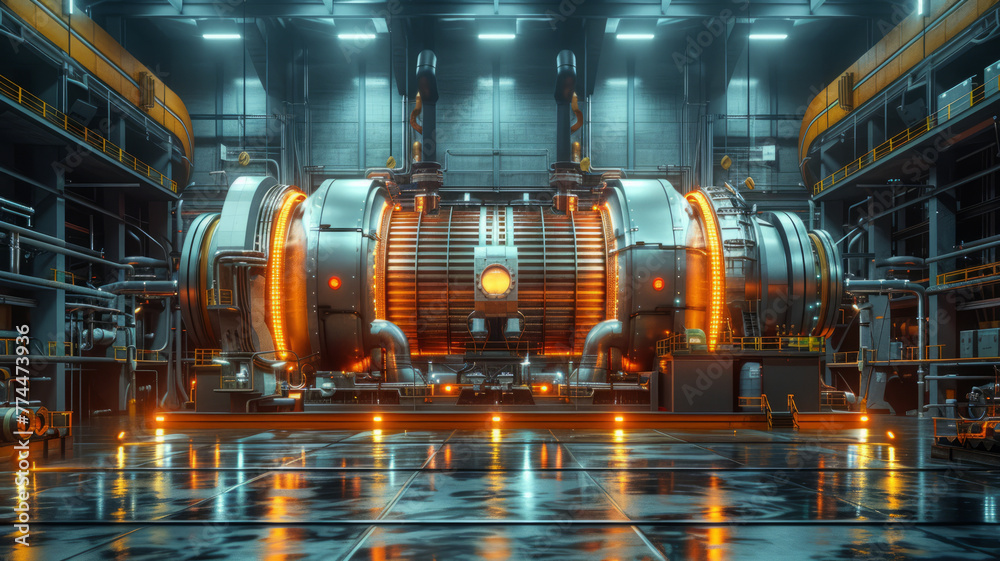 huge generator shown as a digital 3D image, hypermodern style,genearive ai huge generator shown as a digital 3D image, hypermodern style,genearive ai