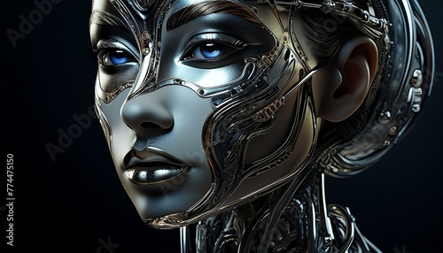 cybernetically enhanced woman
