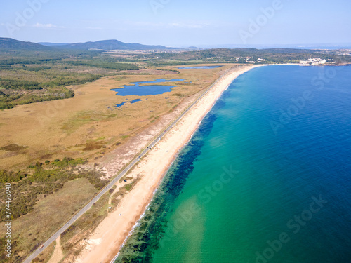 Aerial view of The Driver Beach near resort of Dyuni, Bulgaria © Stoyan Haytov