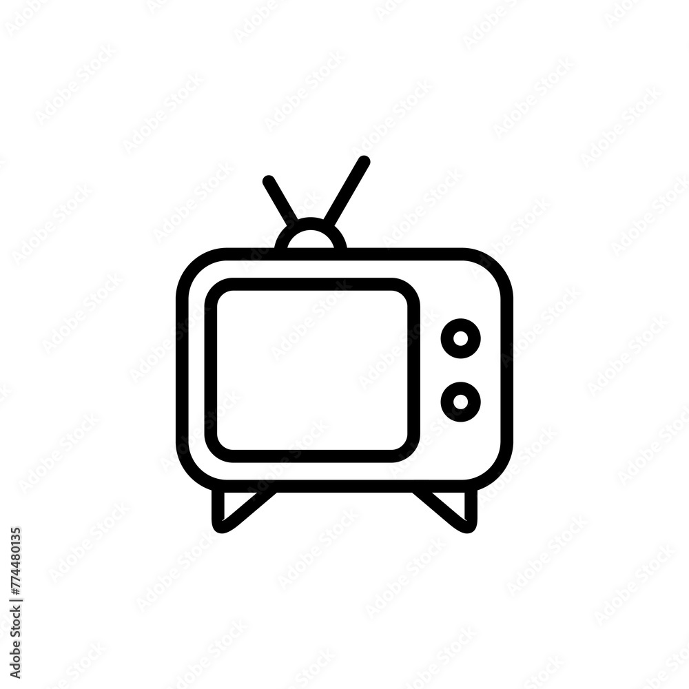 TV icon vector isolated on white background. Television icon TV icon vector isolated on white background. Television icon