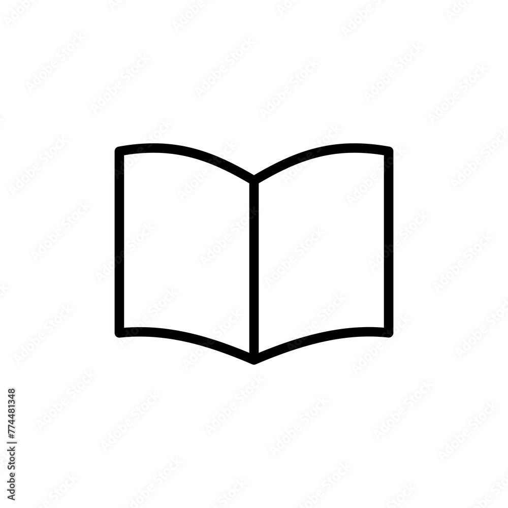 Book icon vector isolated on white background. Book vector icon. ebook icon Book icon vector isolated on white background. Book vector icon. ebook icon