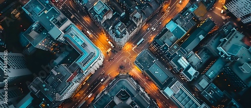 Aerial Perspective of Dublin from DJI Mavic Drone at  Meters High. Concept Drone Photography, Aerial View, Dublin Cityscape, DJI Mavic Drone, High Altitude © Ян Заболотний