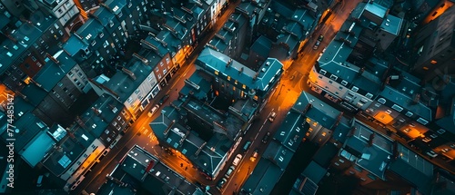 Aerial view of Dublin captured with DJI Mavic drone from approximately 100 meters above ground level. Concept Aerial Photography, Dublin, DJI Mavic Drone, 100 meters, Landscapes © Ян Заболотний