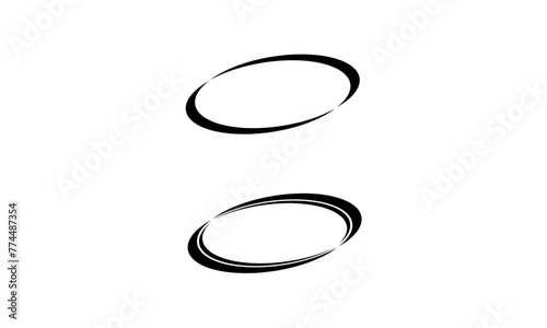 Abstract ring circle design