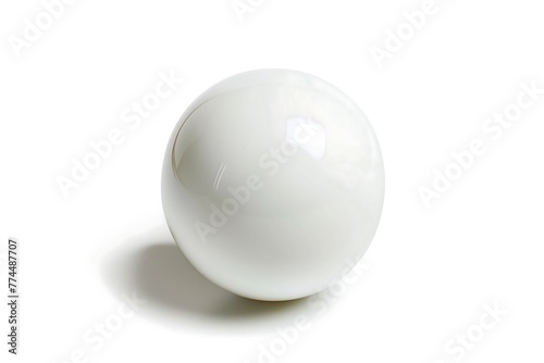 Pure White Sphere on a Pristine Background